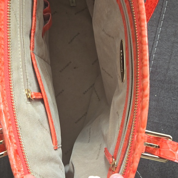 Brahmin Medium Asher Discontinued Tangarine color! - Picture 5 of 7